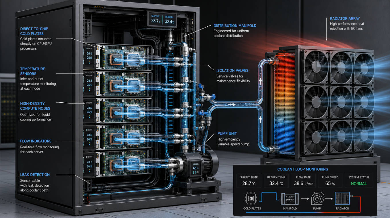 Data Center Liquid Cooling Infrastructure