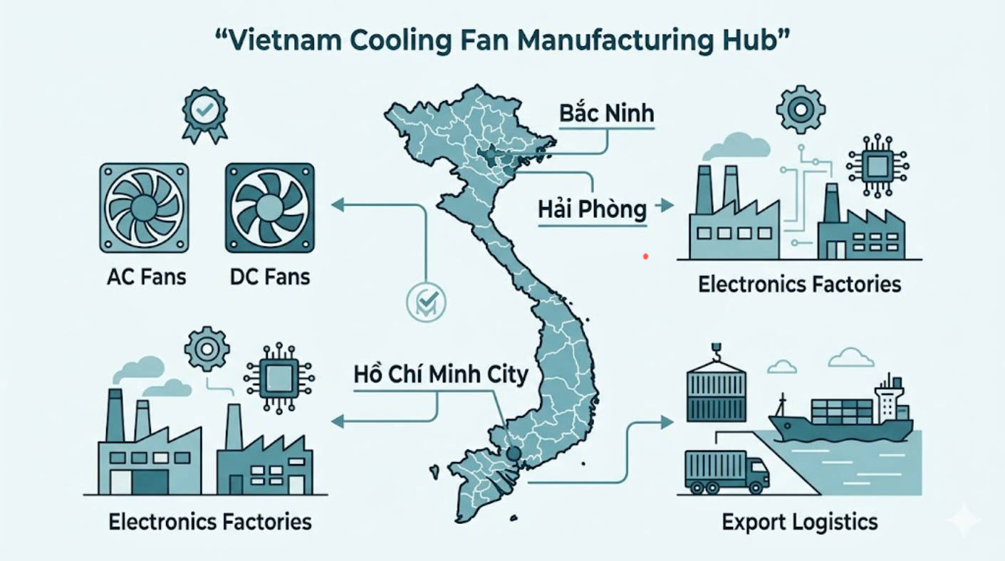 Top Cooling Fan Manufacturers and Suppliers in Vietnam