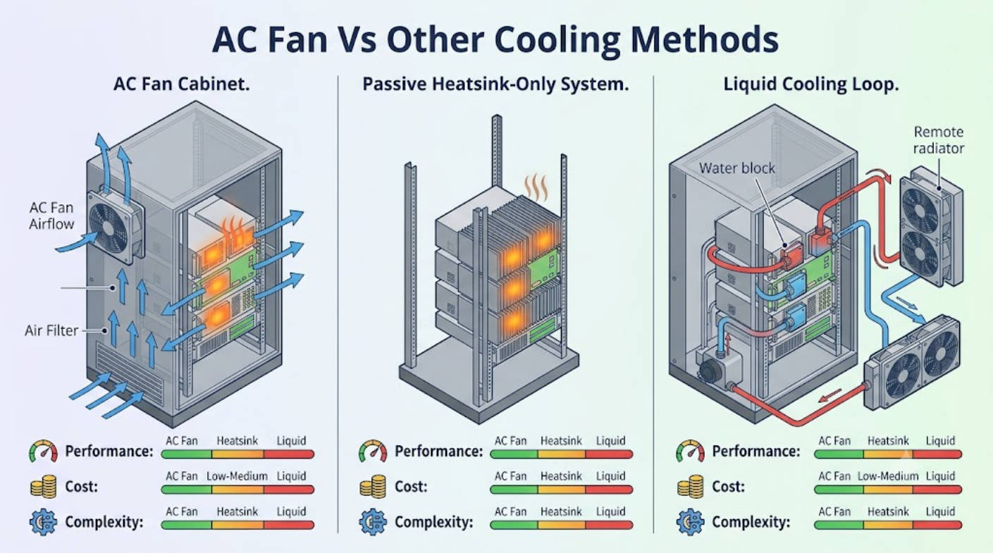 AC Fans vs. Other Cooling Methods – An Expert Guide for Reliable Thermal Management in Modern Electronics