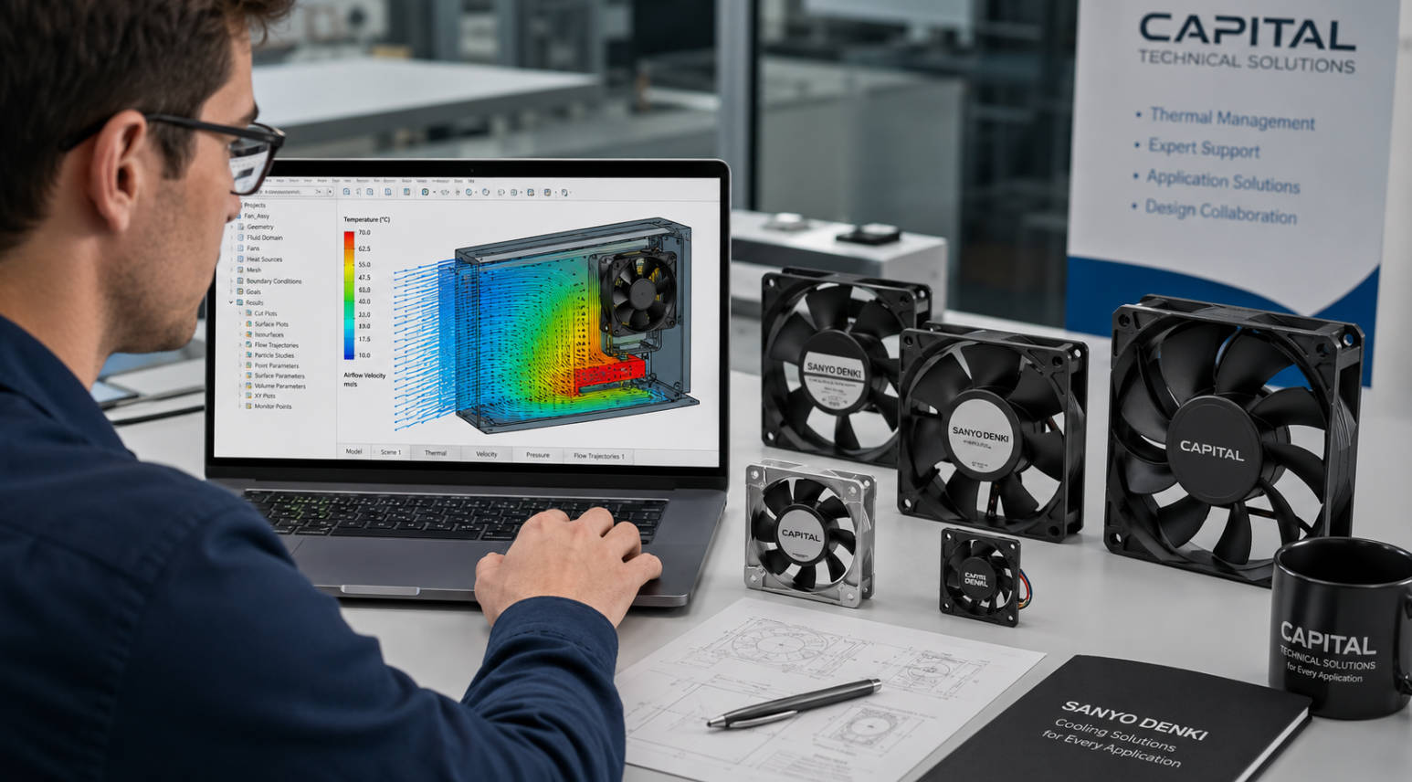 Engineering Support For DC And AC Cooling Fans